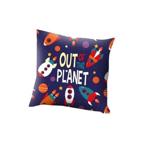 Kids Licensing coussin Out of the Planet junior 45 x 45 cm polyester bleu