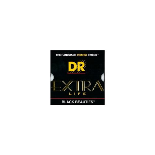 Jeu de cordes guitare électrique DR Extra Life Black Beauties Extra-Heavy BKE11