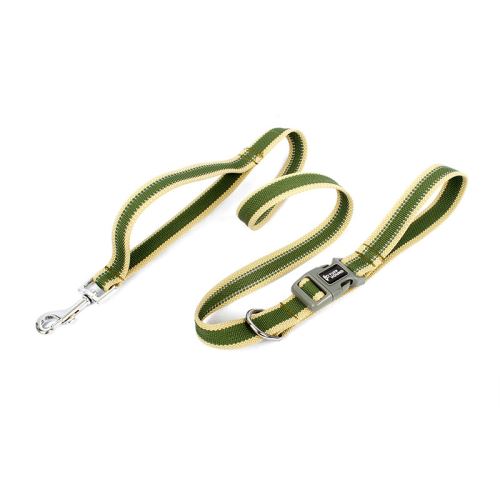 Comparer les prix de Laisses TUFFHOUND bonne qualité pour chien - Vert foncé (Taille: S)