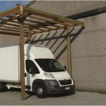 Carport Base 3x5 Hauteur 4m Solid Longueur 5 M Largeur 3 M