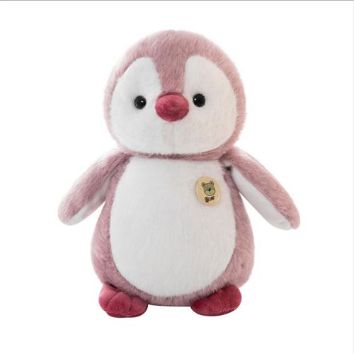 Peluche manchot dessin animé 25cm H-multicolore
