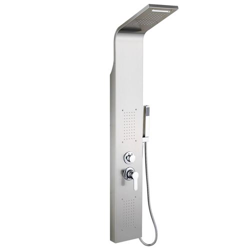 Zada - Panneau de douche en acier inoxydable LED Colonne de douche multi-mode