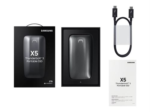 Samsung portable x5 disque dur externe ssd 2 to t mu-pb2t0b eu