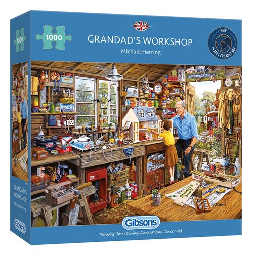 Puzzle 1000 pièces GRANDAD'S WORKSHOP GIBSONS Carton Multicolore
