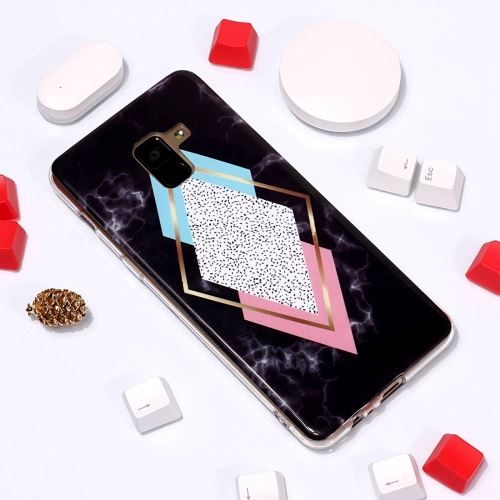 Galaxy A8+ (2018) Coque Protection Tpu Marbré Als89458