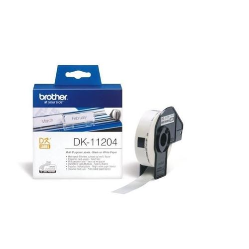 Brother DK-11204 - etiketten voor meervoudige doeleinden - 400 etiket(ten)