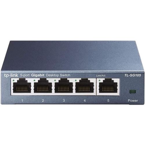 Switch TP-Link TL-SG105 Gigabit 5 Portas 10/100/1000 Mbps