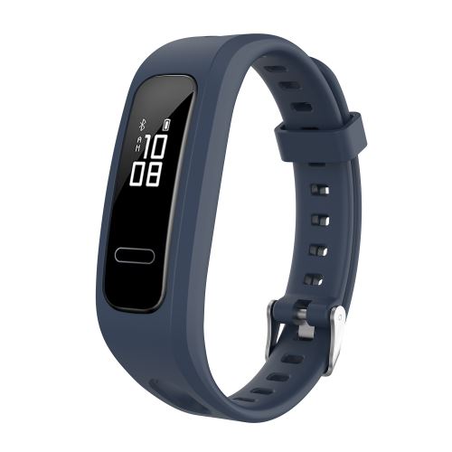 Bracelet en silicone Smartwatch pour HONOR BAND 4 Running/HUAWEI 3E/AW70 - Bleu foncé