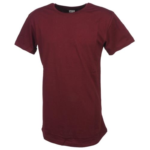 Tee shirt manches courtes Urban classics Shaped long tee port Rouge taille : M réf : 13060