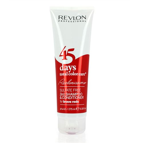 Revlon - total color care dangerous reds : rouge - shampoing 2en1 protection intense, 275ml
