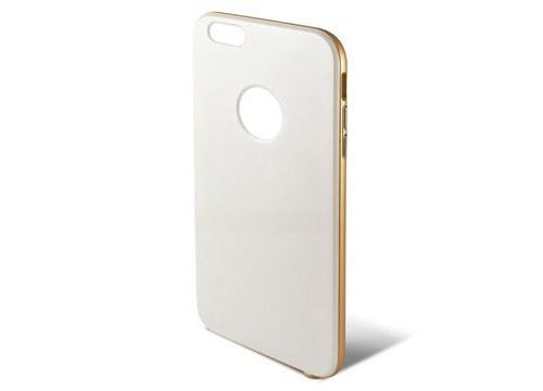 Coque Rigide Ksix Hybrid pour iPhone 6 Plus / 6S Plus - Blanche / Dorée