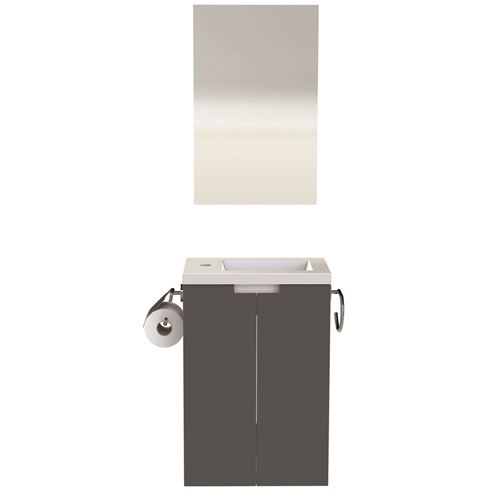 Meuble Lave-mains Closy Pack - Gris anthracite
