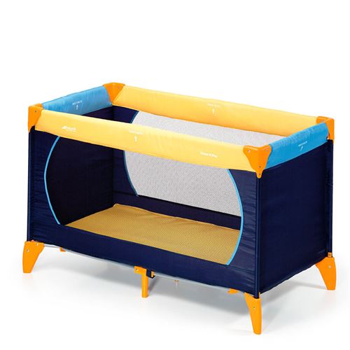 Hauck lit parapluie dream'n play 11, jaune / bleu ciel / bleu marine