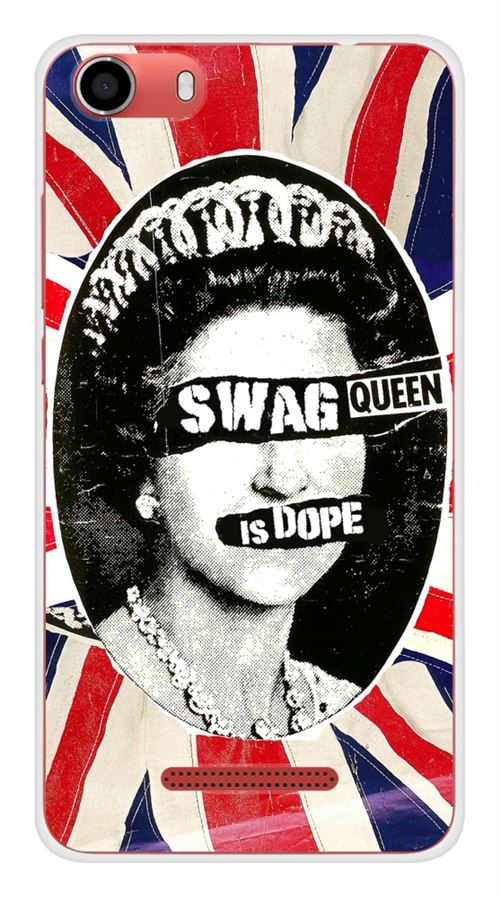 Coque en silicone imprimée compatible Wiko Lenny 2 Swag Queen