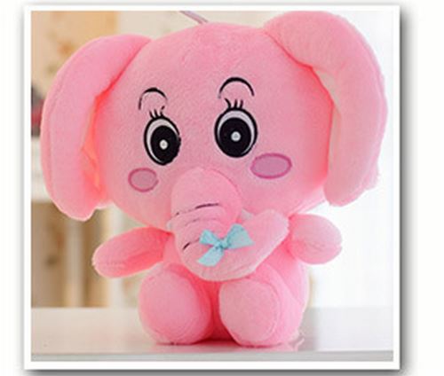 Peluche jouet éléphant doux 30 CM rose
