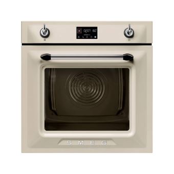 Smeg Victoria SOP6902S2PP - Four - avec fonction vapeur - intégrable - niche - largeur : 55.4 cm - profondeur : 56 cm - hauteur : 58.3 cm - avec système auto-nettoyant - classe A+ - crème