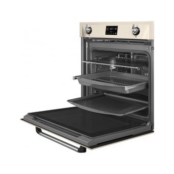 Smeg Victoria SOP6902S2PP - Four - avec fonction vapeur - intégrable - niche - largeur : 55.4 cm - profondeur : 56 cm - hauteur : 58.3 cm - avec système auto-nettoyant - classe A+ - crème