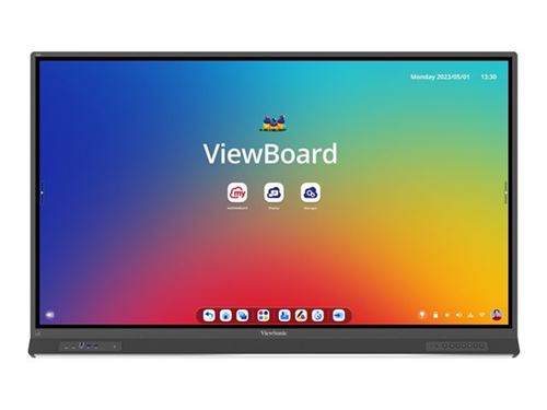 ViewSonic ViewBoard IFP8653 - Classe de diagonale 86" (86.5" visualisable) - IFP53 Series écran LCD rétro-éclairé par LED - interactive - avec écran tactile (multi-touch) / ensemble de 8 microphones / possibilité de PC encastré en option - Android