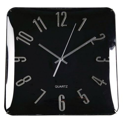 Horloge Murale Verre (31 x 5,5 x 31 cm) Noir