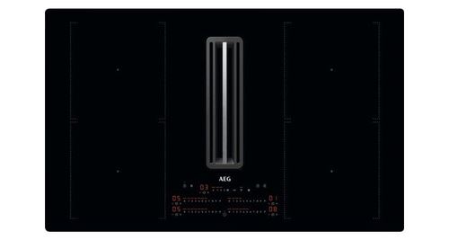 AEG CCE84751CB Noir Intégré 83 cm Plaque avec zone à induction 4 zone(s) Hotte intégrée