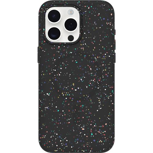 OtterBox Core Series - Coque de protection pour téléphone portable - compatibilité avec MagSafe - silicone REGRIND, caoutchouc synthétique - nuit de carnaval (noir) - pour Apple iPhone 15 Pro Max
