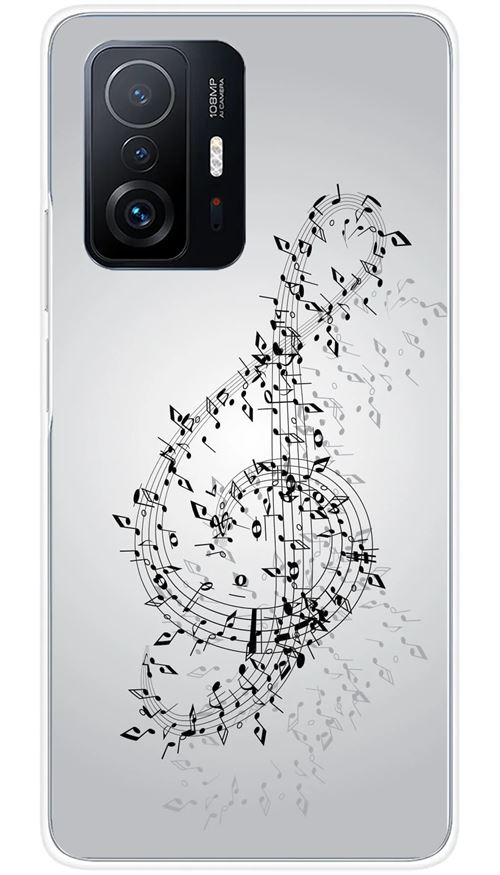 Coque en silicone imprimée compatible Xiaomi Mi 11T 5G Mi 11T Pro 5G Valse des notes