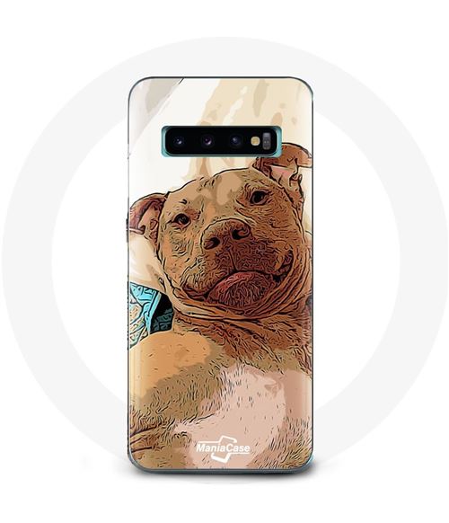 Coque pour Samsung Galaxy S10 Chien Pitbull Maniacase