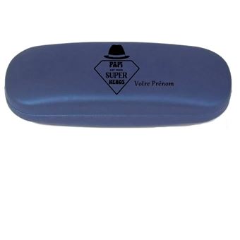 TABAC DU BASSIGNY - Etui 12 cigarettes métal revêtement texturé - Bleu