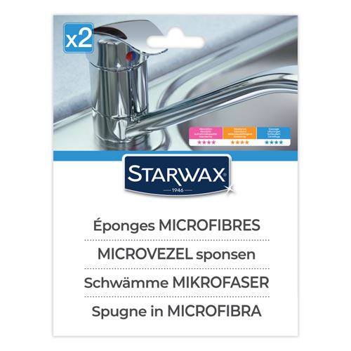 Non Communiqué Starwax - Eponges Microfibre X2