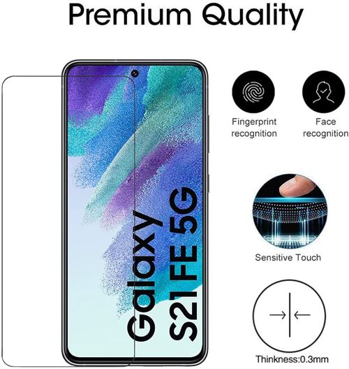 Coque + protection d'écran en verre trempé pour Samsung Galaxy S21 FE