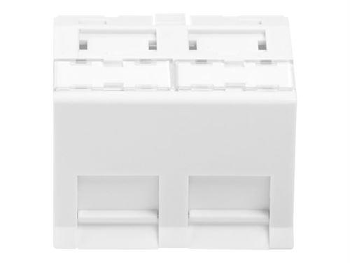 DIGITUS DN-93802-7-SH - Plaque - RAL 9003, blanc signal - 2 ports