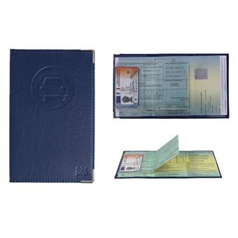 Color Pop Porte-Papiers Voiture Violet – PVC Souple Pour Ancien Permis Grand Format + Carte Grise – Fabriqué En France