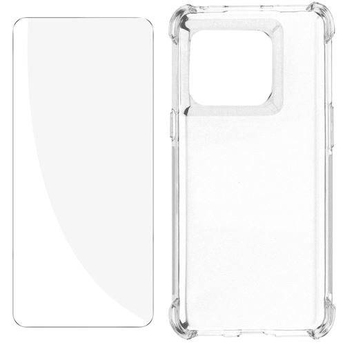 Pack Protection pour Oneplus 10T Coque Renforcée + Verre Trempé Avizar Transparent