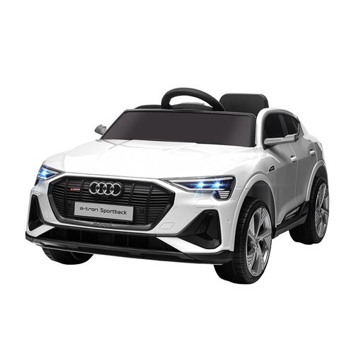 Voiture &eacute;lectrique enfant e-tron Sportback S line 12 V blanc 