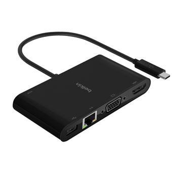 Adaptateur USB-C Belkin Connect Multimédia Noir