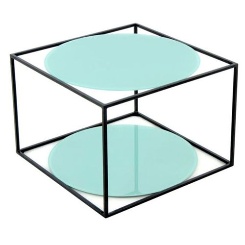 Non Communiqué Vert Table D'appoint Design "Cody" 50Cm & Noir