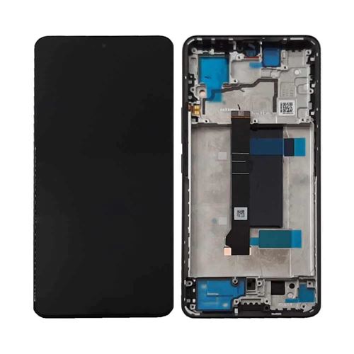 Ecran Lcd Et Vitre Tactile Avec Châssis Noir Pour Xiaomi Redmi Note 13 Pro 5G (Original Pulled)