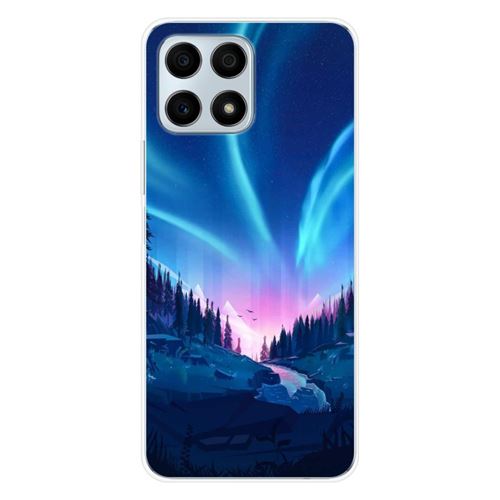 Coque en silicone imprimée compatible Huawei Honor X8A Tombée de nuit