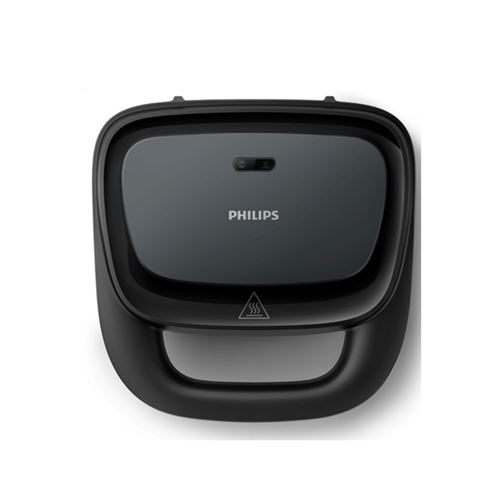 Philips Noir Série 3000 Hd2332/90 Gaufrier 750 W Plaques Antiadhésives Easy Lock Indicateurs - Neuf - Image 4