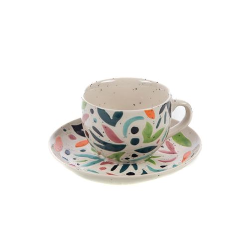 Non Communiqué Blanc Tasse À Thé St Amalia (Lot De 4) - Amadeus - Grès