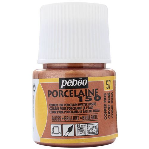 Pebeo Peinture Porcelaine 150 P&eacute;b&eacute;o 45 Ml - Cuivre Ros&eacute;