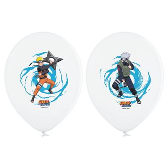 6 ballons latex naruto kakashi shippuden 27cm - générique 12823-na - 1