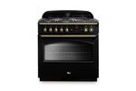 PIANO DE CUISSON CLASSIC FX TAB GAZ 90 CM NOIR LAITON