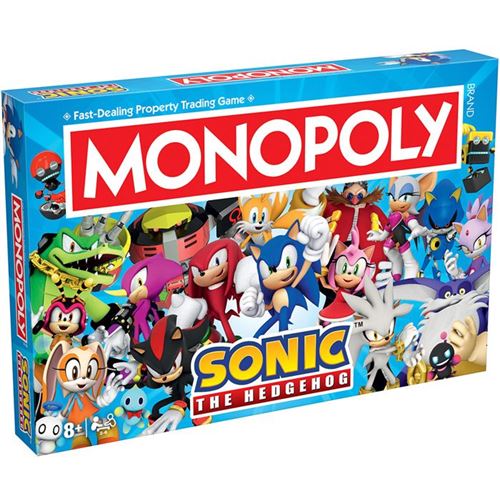 Winning Moves Monopoly Sonic jeu de société édition limitée pour 2 à 6 joueurs à partir de 8 ans - Image 3