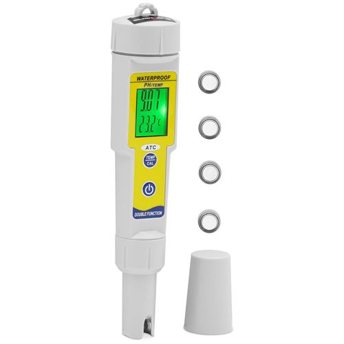 Steinberg Testeur de pH avec température - LCD - 0-14 pH / température 0 - 50 °C
