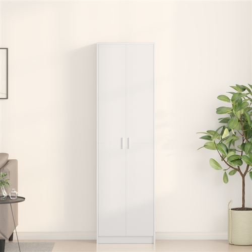 vidaXL Armoire Blanc 55 x 25 x 189 cm Bois d'ingénierie