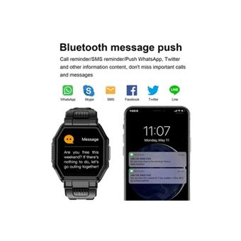 Montre Connectée Homme/femme – Cardio, Tension, Bluetooth, Fitness Tracker Waterproof