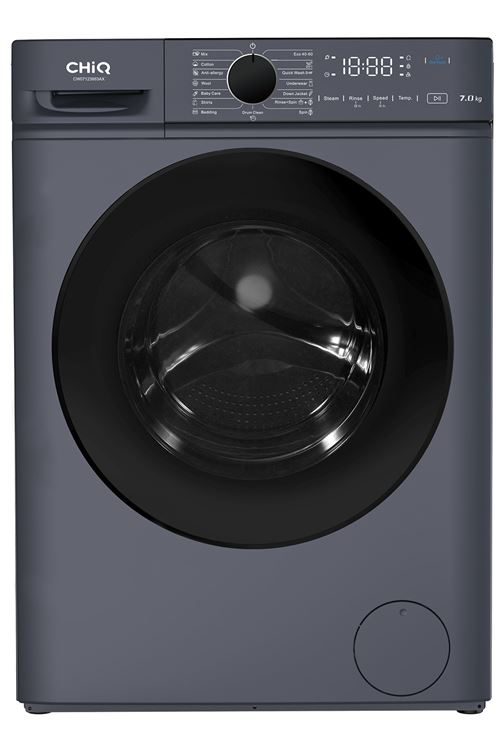 Lave-Linge Hublot Chiq Cw07123863Ax Machine À Laver Intégrée - 7Kg, Classe A, 1200 Rpm, Lavage Vapeur & Rapide, 15 Programmes
