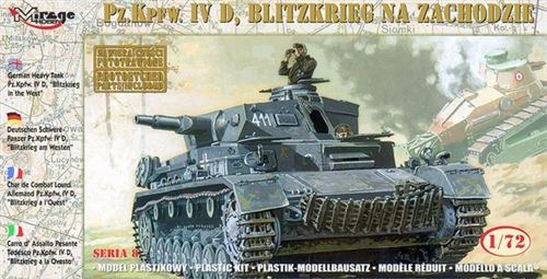 German Tank Pz.kpfw. Ivd blitzkrieg In The West- 1:72e - Mirage Hobby