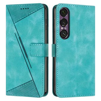 Portefeuille à Rabat en Cuir Vagen Sony Xperia 5 II 5G avec Fermeture magnétique-Fonction
